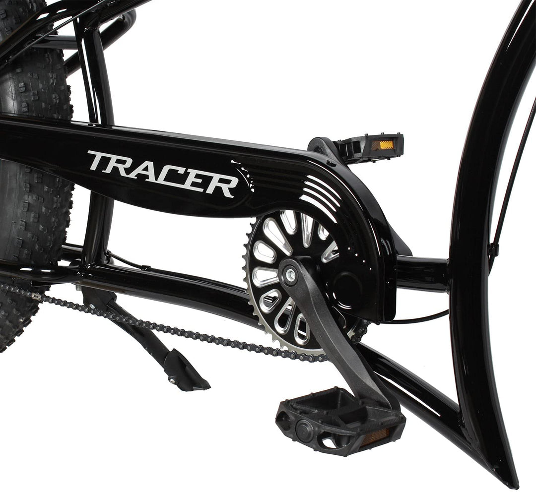 Tracer Siena GT 26'' Chopper Stretch Cruiser Fat Tire Bikes Oversized Frame, Hi-rise Handlebar, Available in 1 Speed/7 Speed