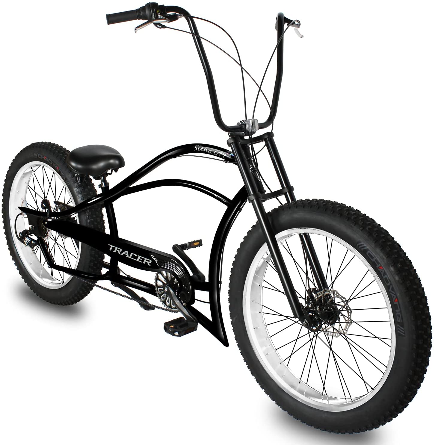 Tracer Siena GT 26'' Chopper Stretch Cruiser Fat Tire Bikes