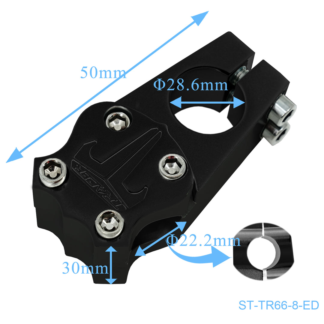 Tracer ST-TR66-8-PL, 28.6mm or 25.4mm Alloy Polish Stem