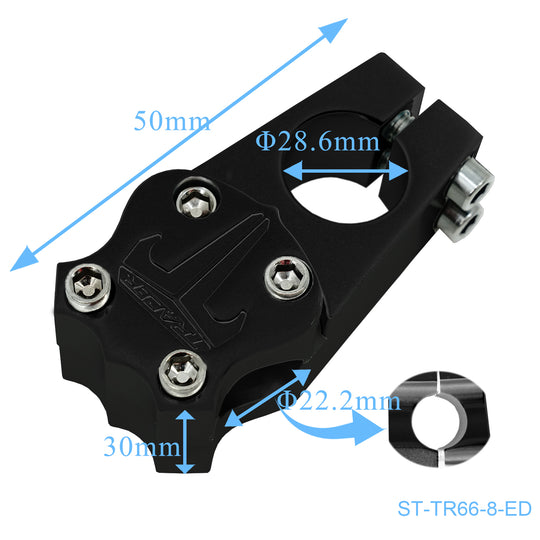 Tracer ST-TR66-8-PL, 28.6mm or 25.4mm Alloy Polish Stem