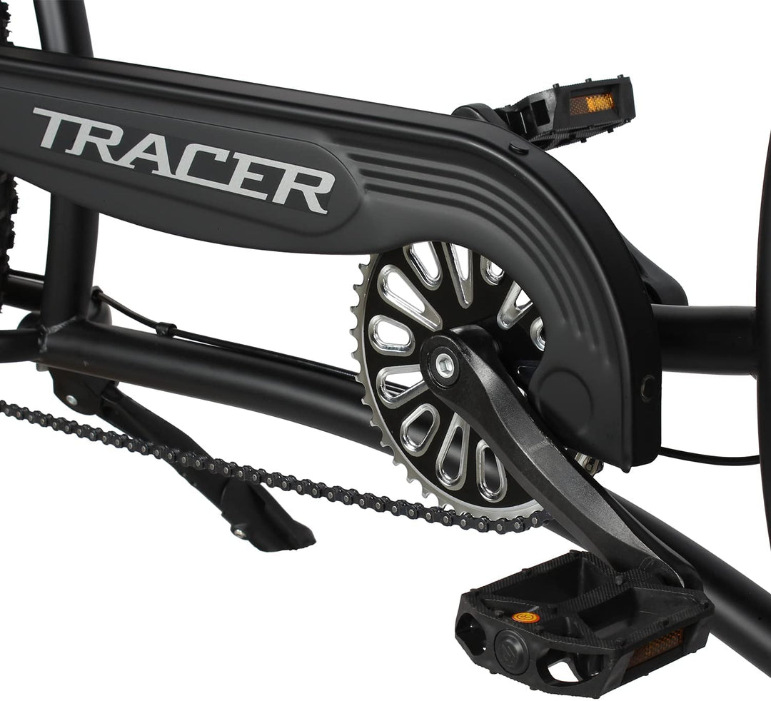 Tracer Siena GT 26'' Chopper Stretch Cruiser Fat Tire Bikes Oversized Frame, Hi-rise Handlebar, Available in 1 Speed/7 Speed