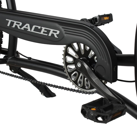 Tracer Siena GT 26'' Chopper Stretch Cruiser Fat Tire Bikes Oversized Frame, Hi-rise Handlebar, Available in 1 Speed/7 Speed
