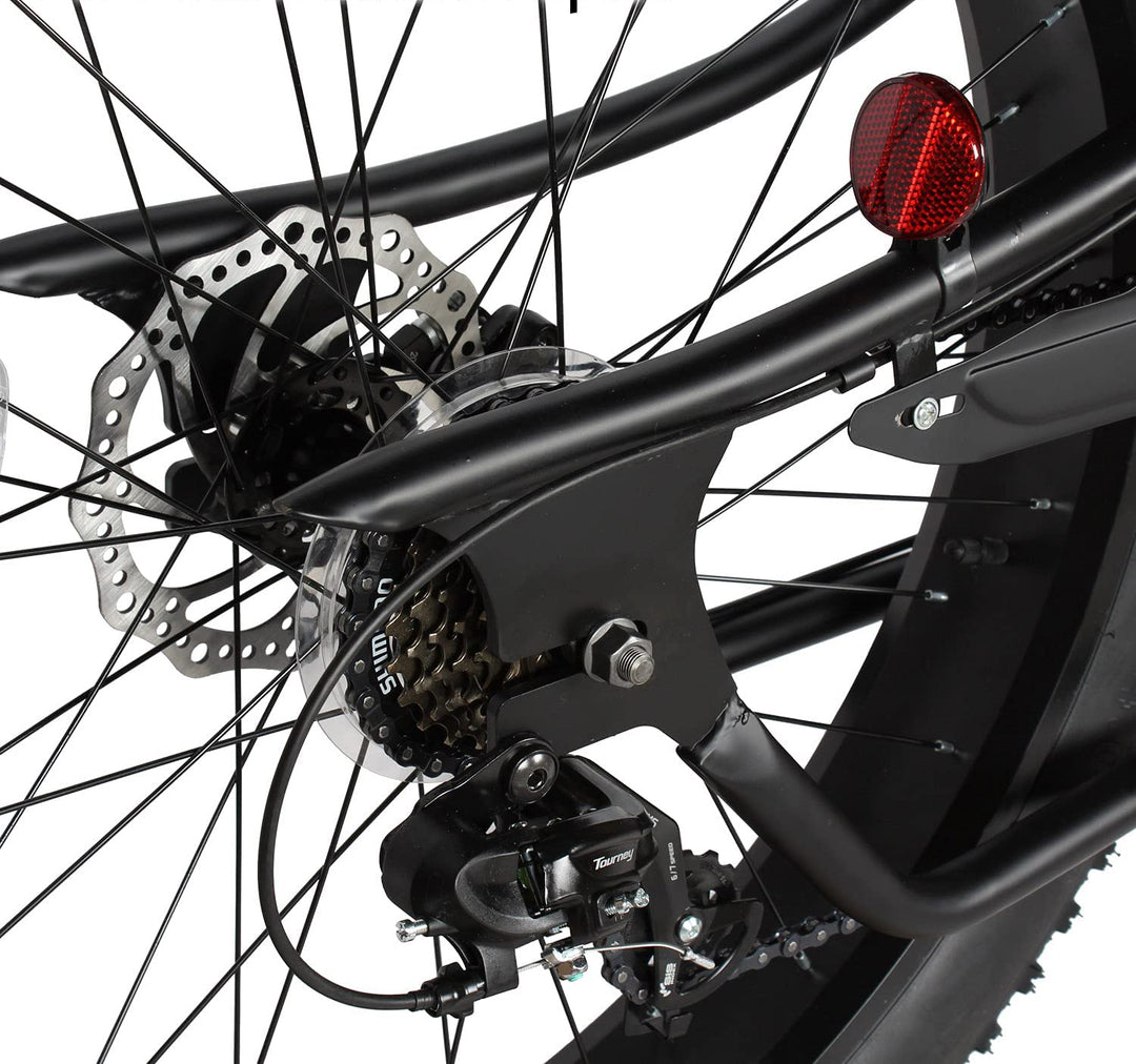 Tracer Siena GT 26'' Chopper Stretch Cruiser Fat Tire Bikes Oversized Frame, Hi-rise Handlebar, Available in 1 Speed/7 Speed