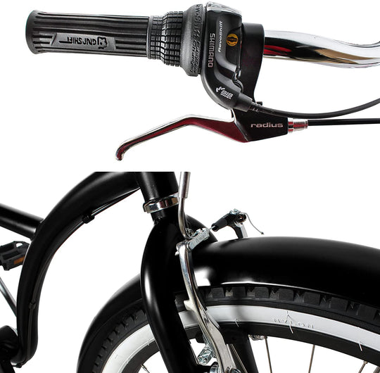 Tracer TAHA 26" Beach Cruiser Bikes Mens 1 & 7 Speed