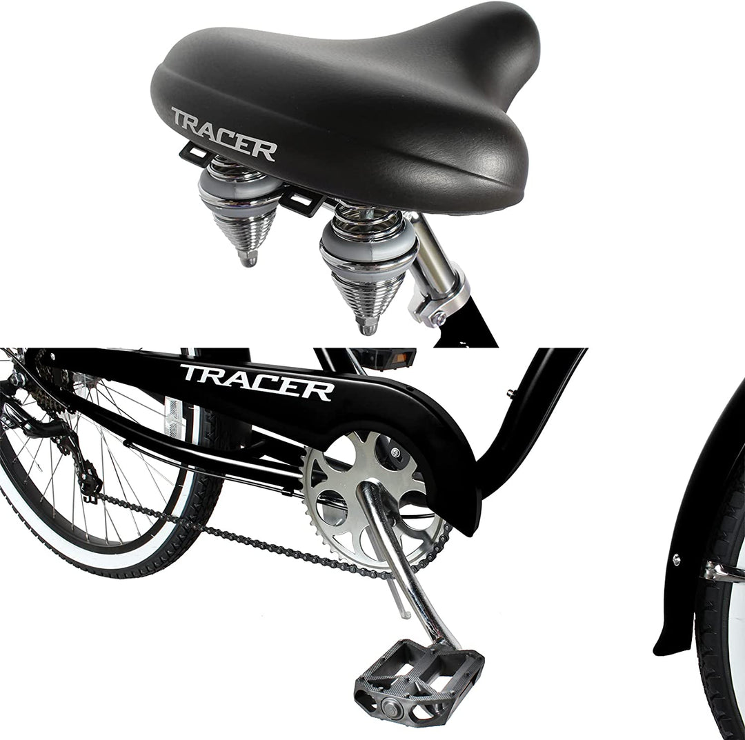 Tracer TAHA 26" Beach Cruiser Bikes Mens 1 & 7 Speed