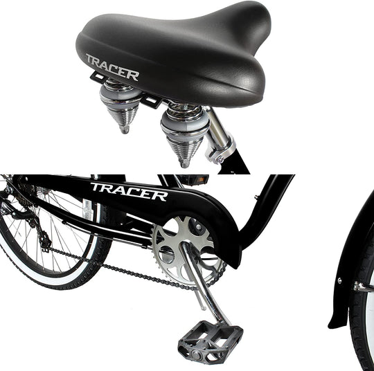 Tracer TAHA 26" Beach Cruiser Bikes Mens 1 & 7 Speed