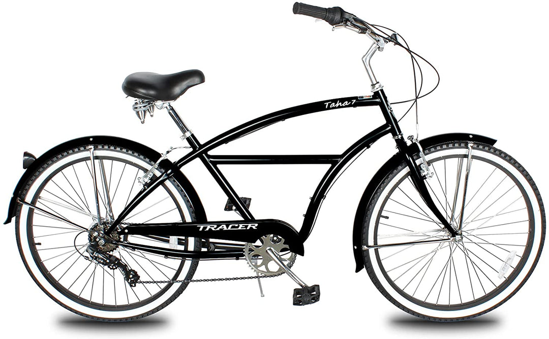 Tracer TAHA 26" Beach Cruiser Bikes Mens 1 & 7 Speed