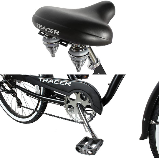 Tracer TAHA 26" Beach Cruiser Bikes Mens 1 & 7 Speed
