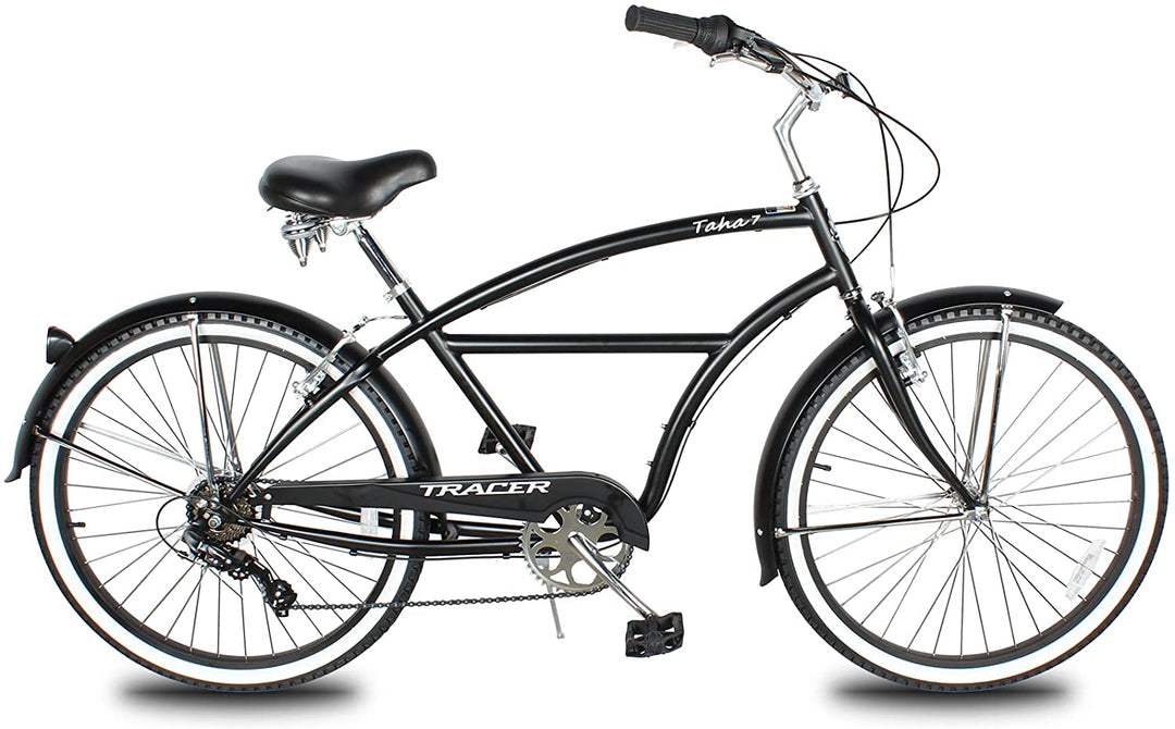 Tracer TAHA 26" Beach Cruiser Bikes Mens 1 & 7 Speed