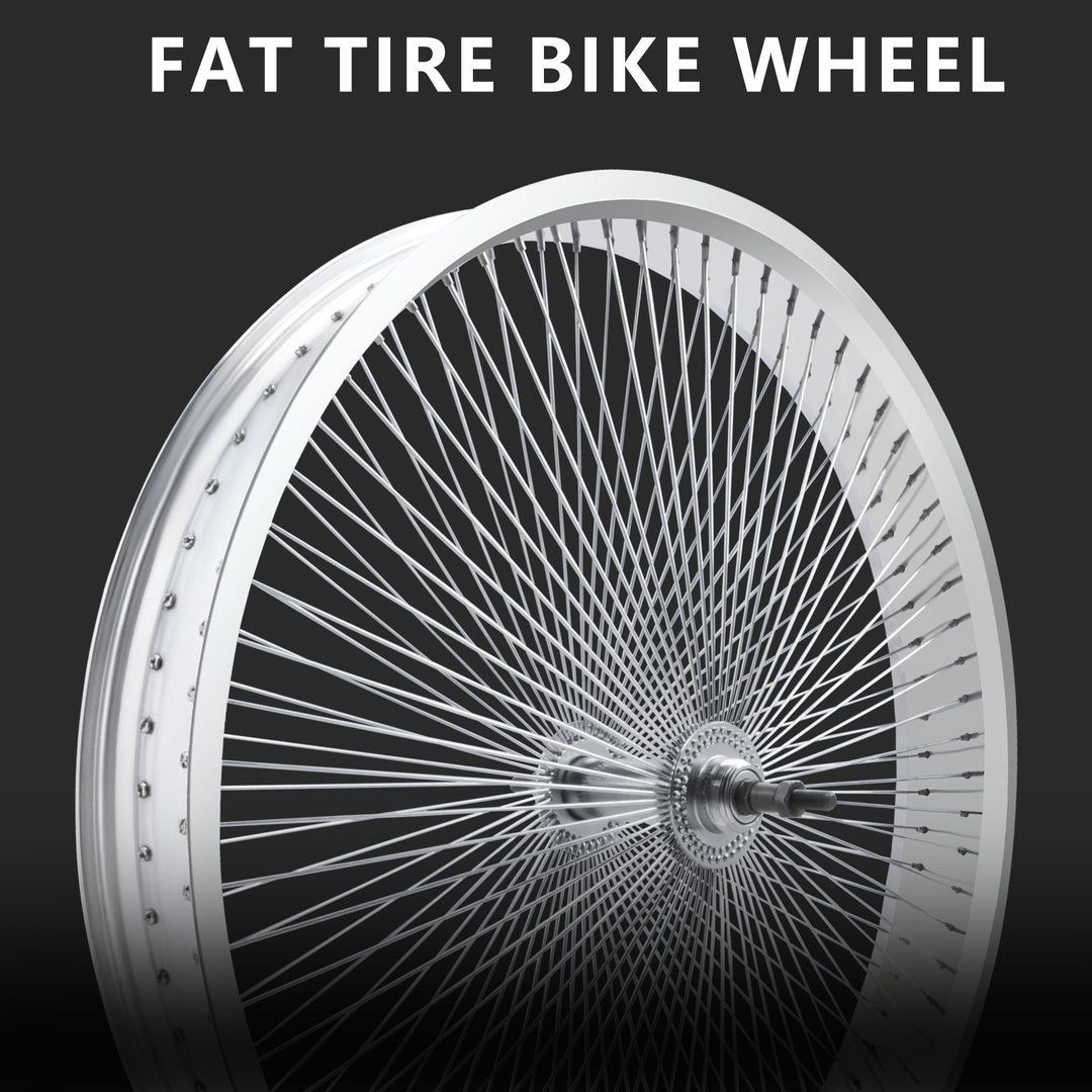 Micargi WH-TR7526140D7 13GX140H Fat Rims Wheel Set FOR 7 SPEED 26"X3",4" Fat Tire
