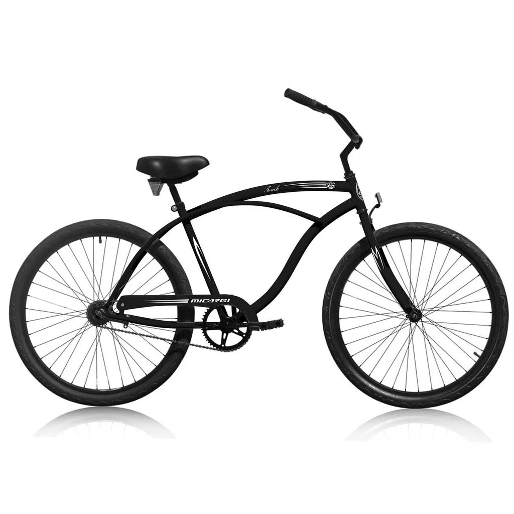 Micargi 26" Touch Single Speed 36 Spokes Men Cruiser Bicycle