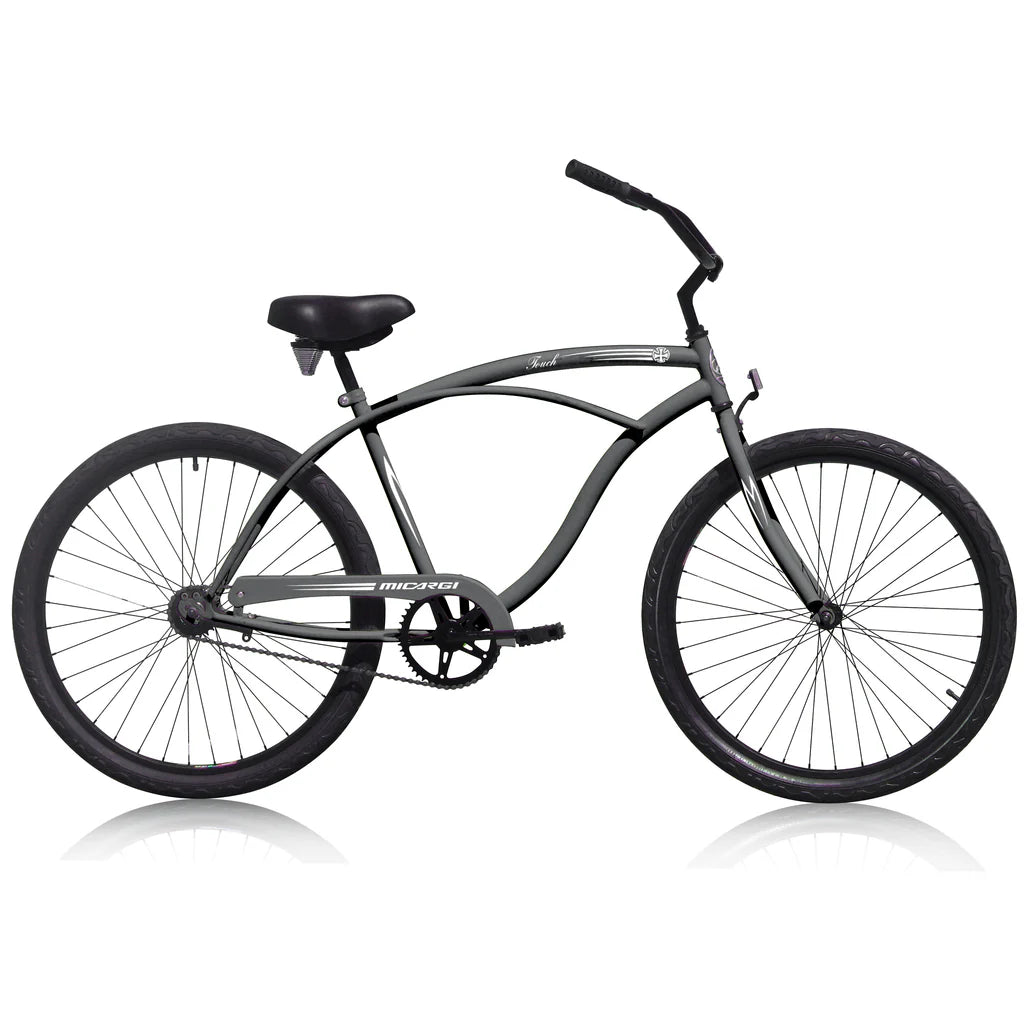 Micargi 26" Touch Single Speed 36 Spokes Men Cruiser Bicycle