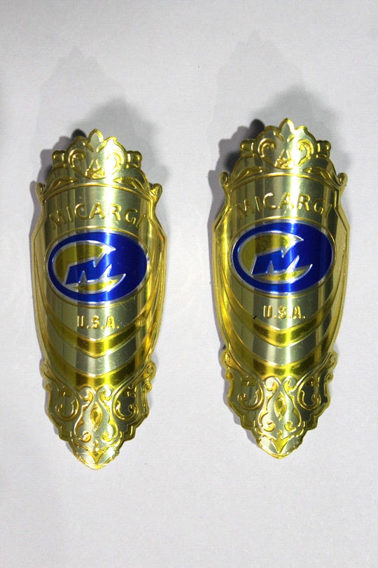 Micargi and Tracer Head Badges