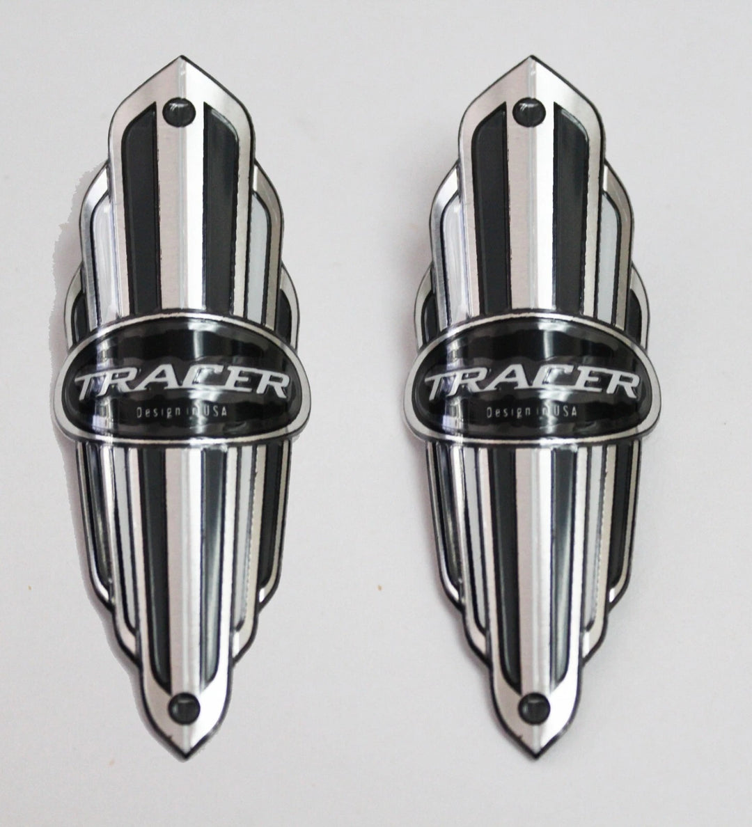 Micargi and Tracer Head Badges