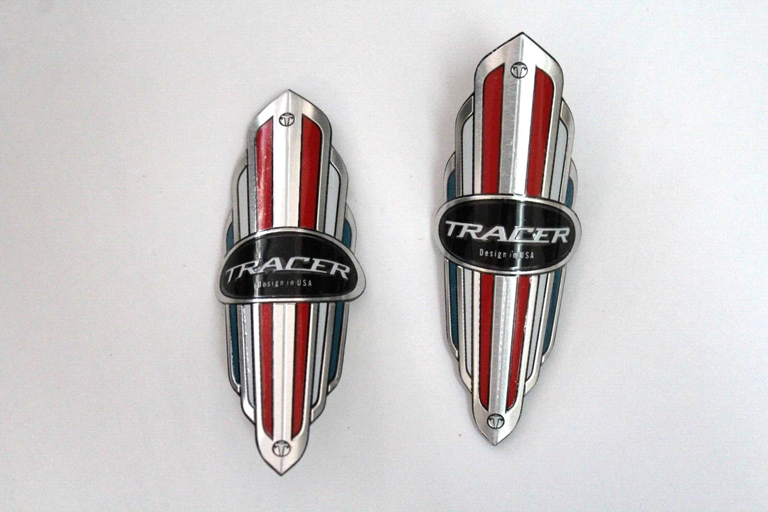 Micargi and Tracer Head Badges