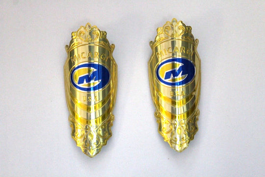 Micargi and Tracer Head Badges
