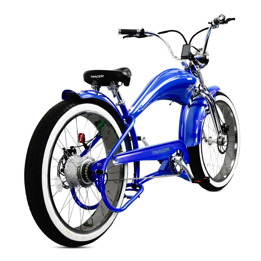 Tracer Twenty5 DS 500W Chopper Cruiser E-Bike Black/PLS